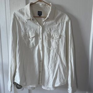 GAP Women's Western Denim shirt size XL